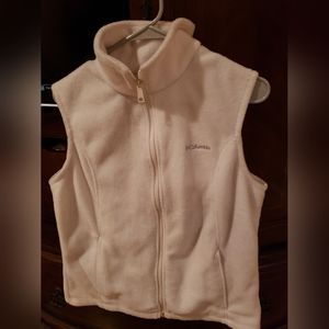 Columbia white vest L